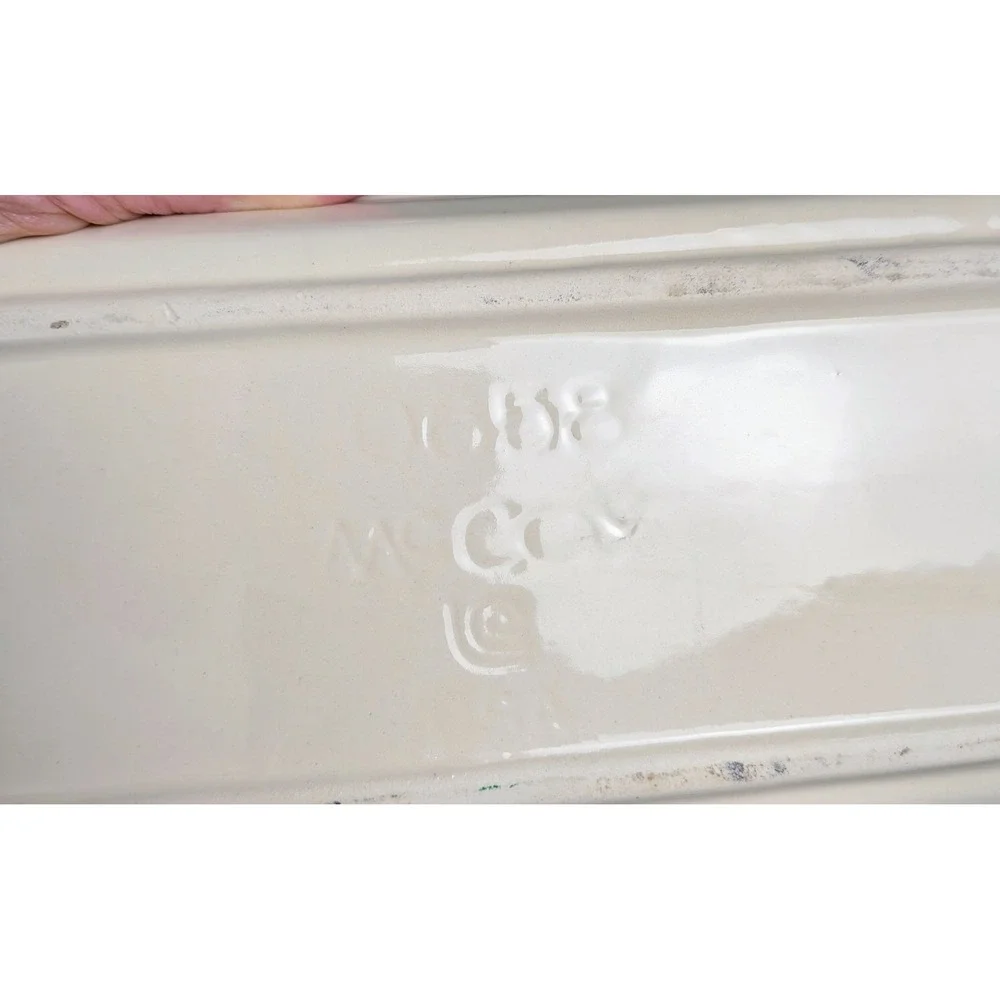 Vintage Nelson McCoy Pottery Pane Breadstick Bread Tray 1970's 1980's
